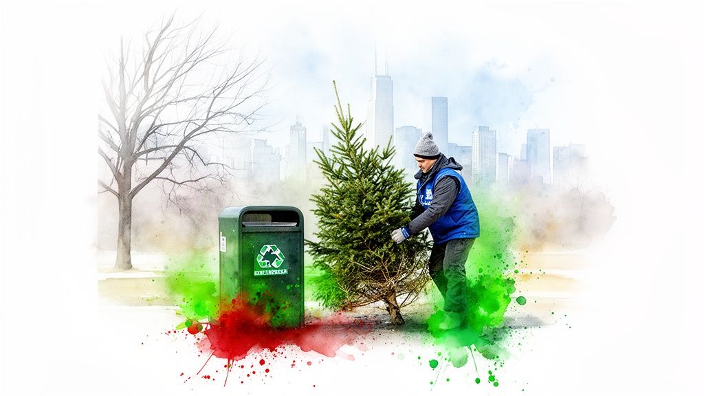 How to Recycle Christmas Trees in Chicago: Give Your Tree a Heroic Finale