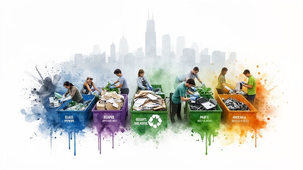 Your 2026 Guide to the Top 12 Recycling Centers Chicago Volunteers Trust