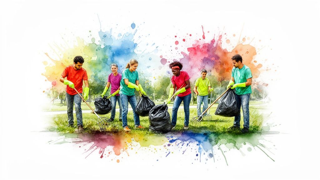 A Guide to Volunteer Team Building Activities for Community Cleanup