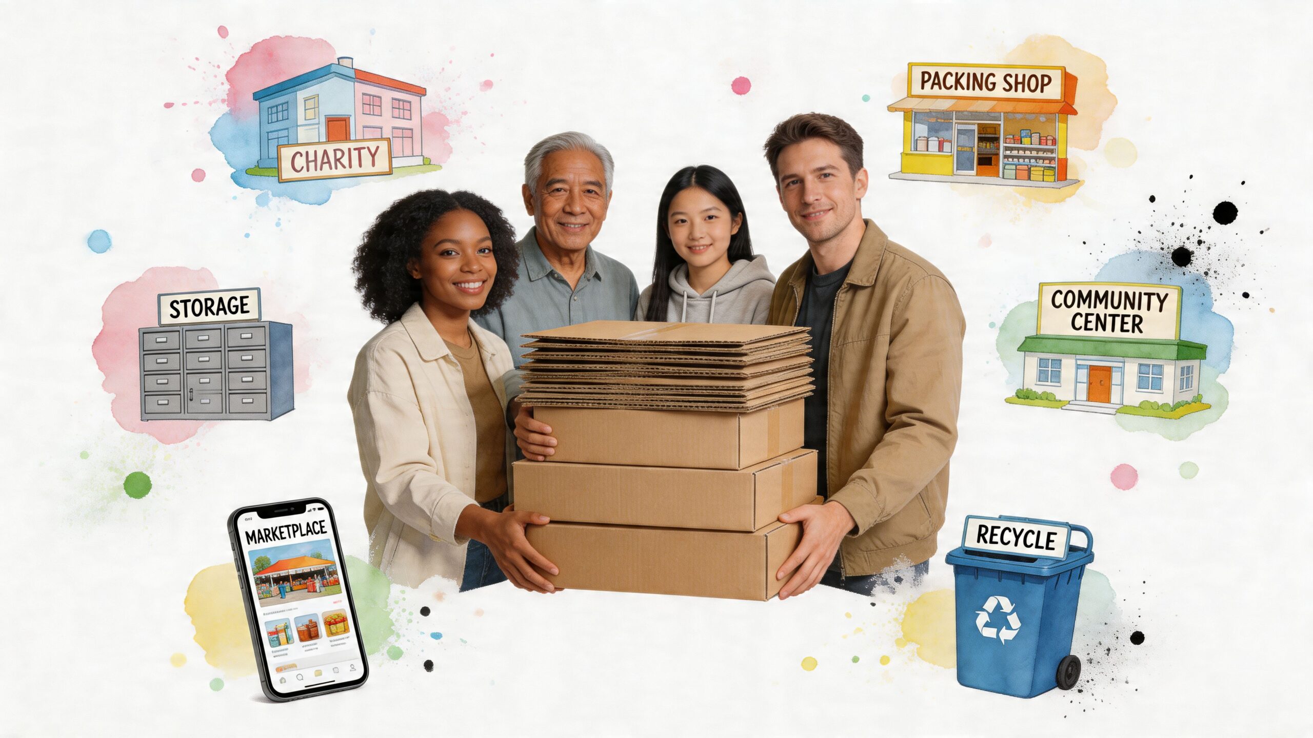 7 Places to Donate Cardboard Boxes in Chicago